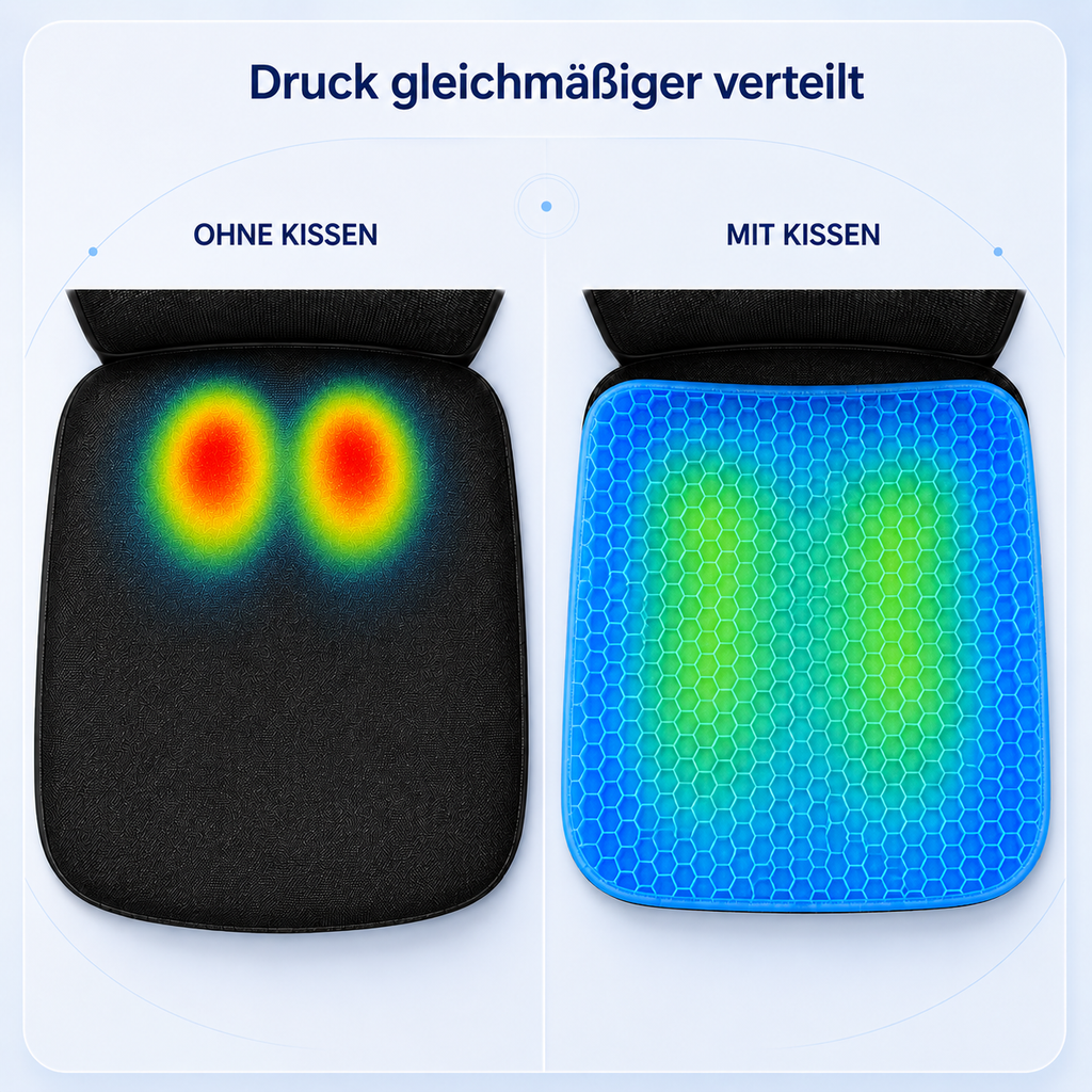 RelaxGel Sitzkissen mit Hülle